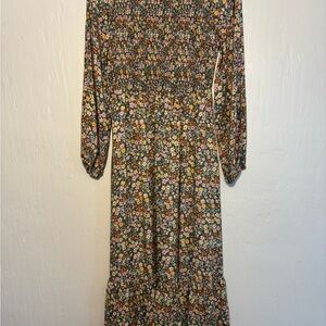 Old Navy Multicolor Floral Long Sleeve Dress